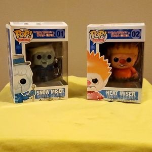 Cold Moser and Heat Miser Funko Pop (a year without a Santa Claus)